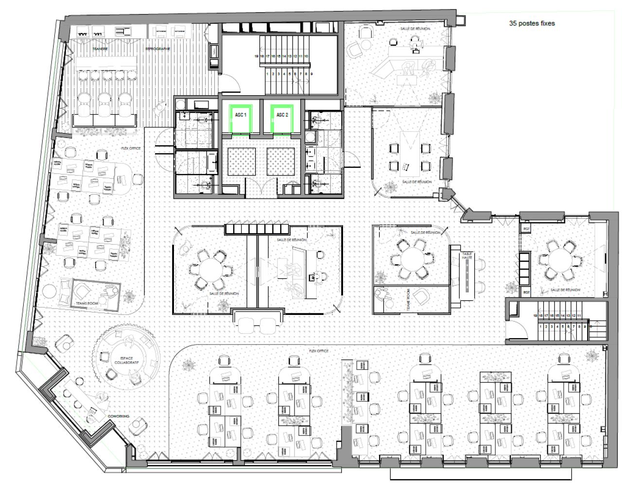 Bureau Paris 3633m² Location bureau Paris OLBUR2314520 11